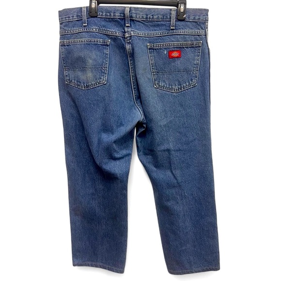 Vintage Dickies Dad Jeans in faded blue altered size 38x27 - Picture 2 of 12